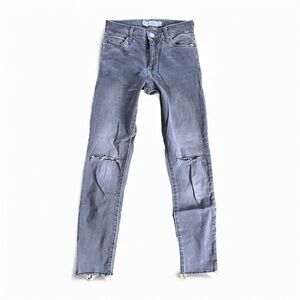 Topshop Moto Leigh Gray Jeans